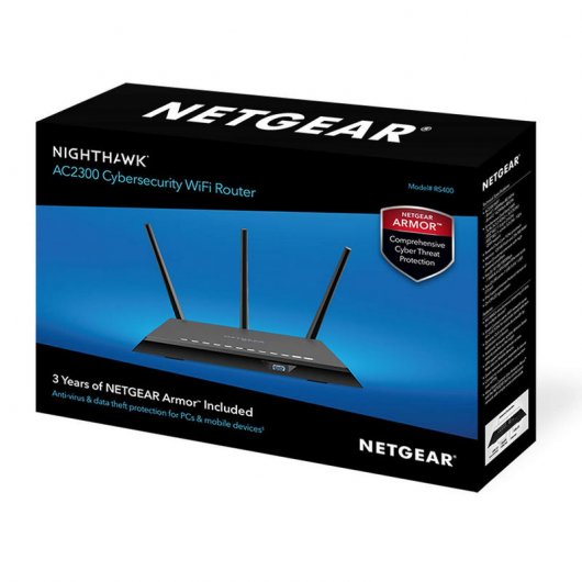 Netgear Nighthawk RS400 Router WiFi per sicurezza informatica AC2300 Dual Band