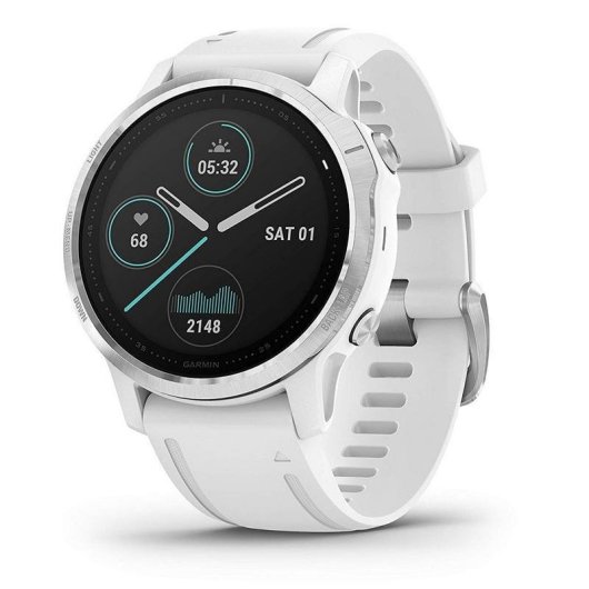Garmin Fénix 6S 42mm Plata/Blanco con Correa Blanca