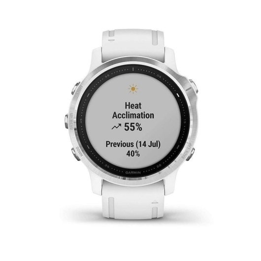 Garmin Fénix 6S 42mm Plata/Blanco con Correa Blanca