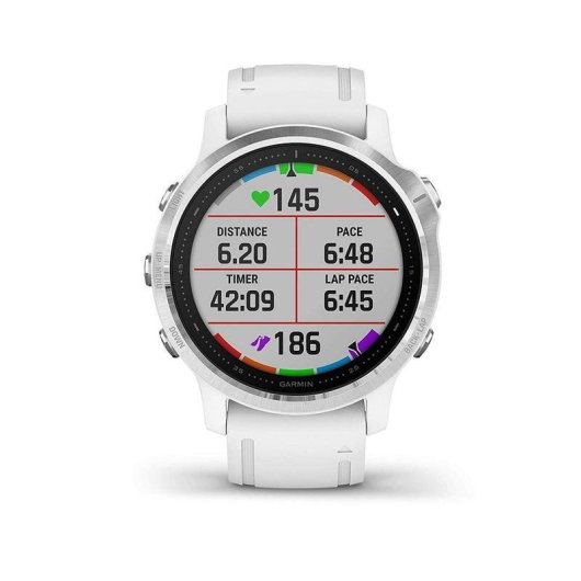 Garmin Fénix 6S 42mm Plata/Blanco con Correa Blanca