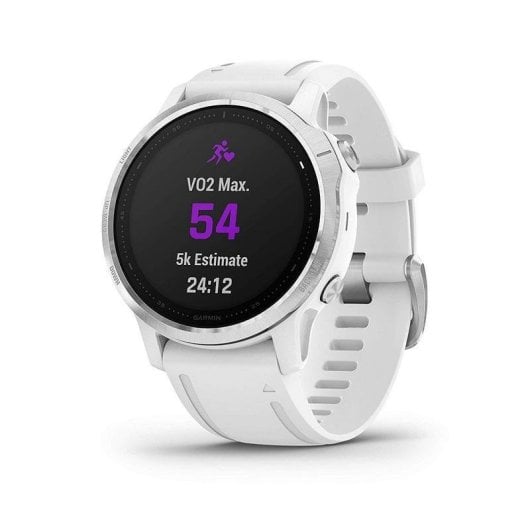 Garmin Fénix 6S 42mm Plata/Blanco con Correa Blanca