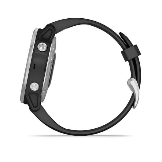Garmin Fénix 6S 42mm Plata/Negro con Correa Negra
