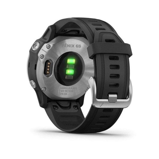 Garmin Fénix 6S 42mm Plata/Negro con Correa Negra
