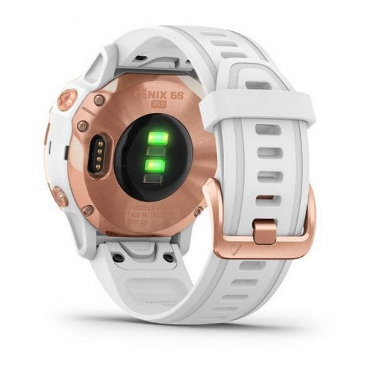 Garmin Fenix 6S Pro 42mm Rose Dourado/Branco com Correia Branca