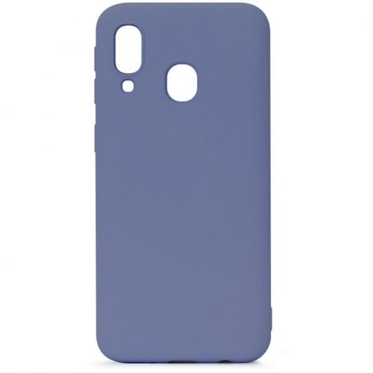 Muvit Life Funda Liquid Soft Gris para Samsung Galaxy A40