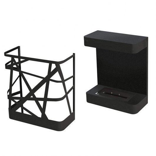 Purline Demeter Biochimenea Mural 2kW Negro