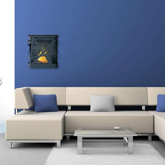 Purline Demeter Biochimenea Mural 2kW Negro