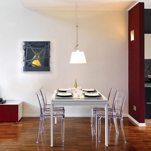 Purline Demeter Biochimenea Mural 2kW Negro