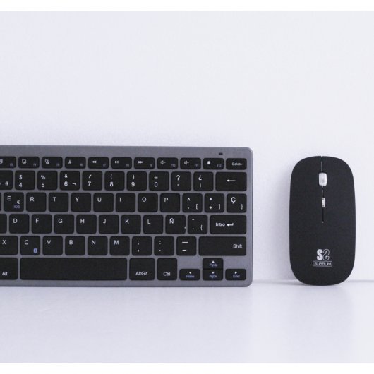 Subblim Dynamic Combo Compact Grey Teclado Bluetooth + Ratón Inalámbrico