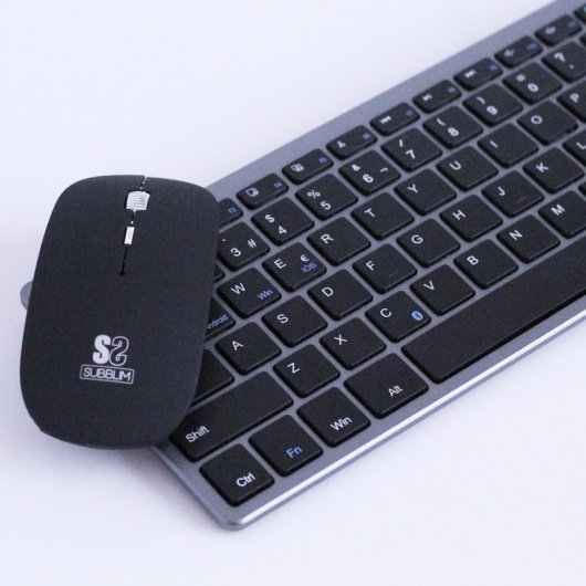 Subblim Dynamic Combo Compact Grey Teclado Bluetooth + Ratón Inalámbrico