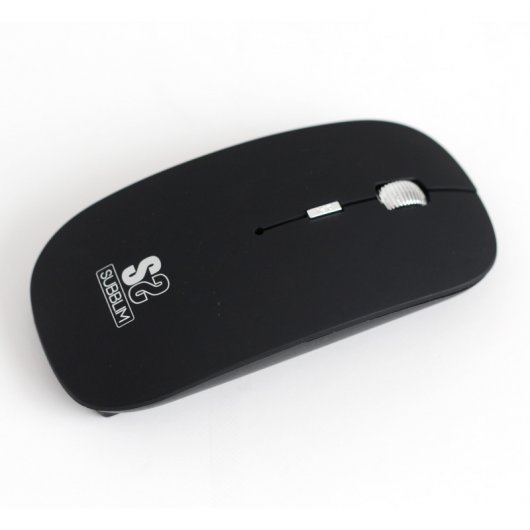 Subblim Flat Ratón Inalámbrico Bluetooth 1600DPI Negro