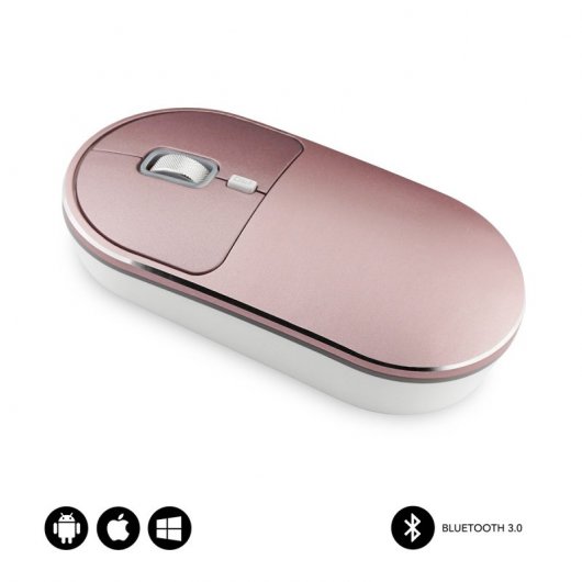 Subblim Excellent Ratón Inalámbrico Bluetooth 1600DPI Rosa