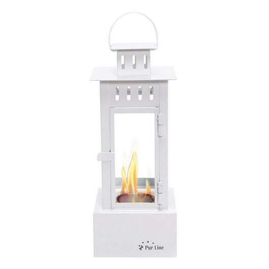Purline Iris W Biochimenea de Sobremesa/Suelo 1kW Blanco
