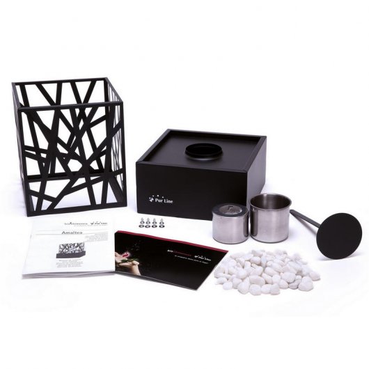 Purline Amaltea Biochimenea de Sobremesa 0.75kW Negro