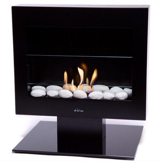 Purline Gaia Lareira de Chão 1.5kW Preta