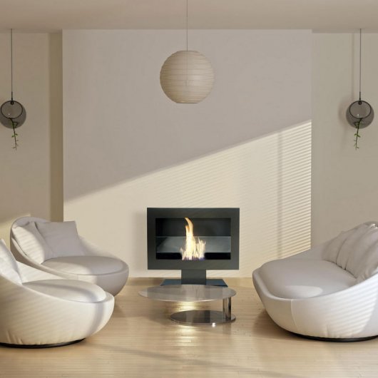 Purline Gaia Lareira de Chão 1.5kW Preta