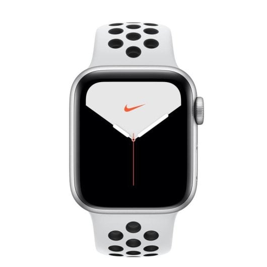 Apple Watch Nike Series 5 GPS 40mm Aluminio Gris con Correa Deportiva Pure Platinum/Negra