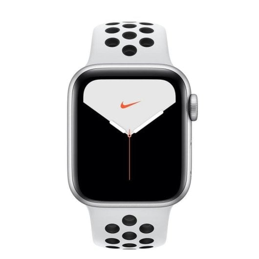 Apple Watch Nike Series 5 GPS 44mm Aluminio Gris con Correa Deportiva Pure Platinum/Negra