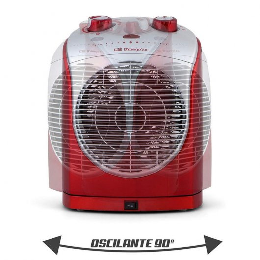 Orbegozo FH 5025 Calefactor 2200W Rojo/Plata