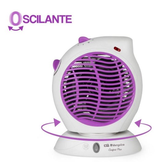 Orbegozo FH 5580 Calefactor 2000W Blanco/Morado
