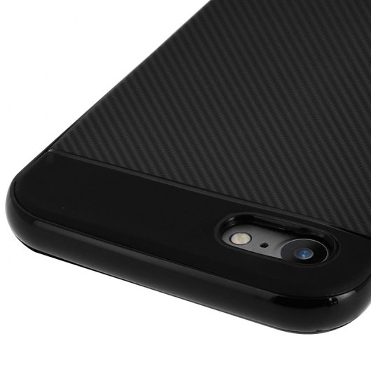Avizar Funda Protectora Bumper Negra Bimateria para iPhone 7 / iPhone 8