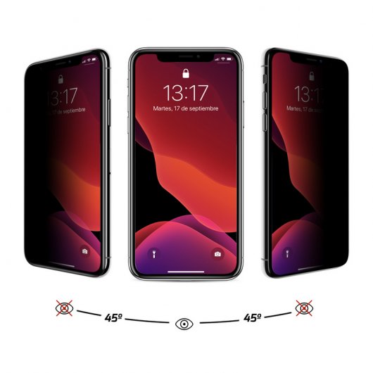 Unotec Protector Cristal Templado Privacidad iPhone 11 Pro Max