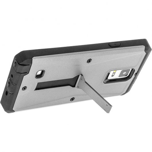 Avizar Funda Protectora Gris Antigolpes con Función Soporte para Samsung Galaxy Note 4