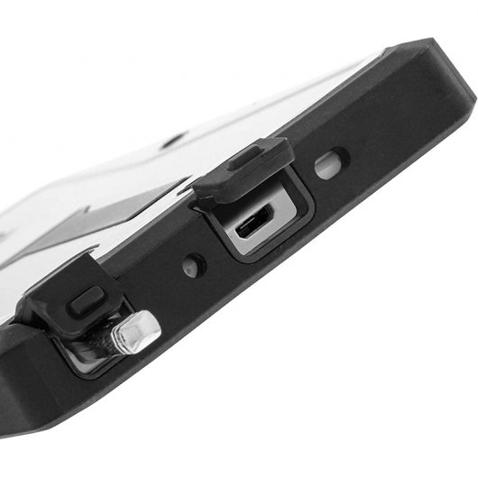 Avizar Funda Protectora Gris Antigolpes con Función Soporte para Samsung Galaxy Note 4