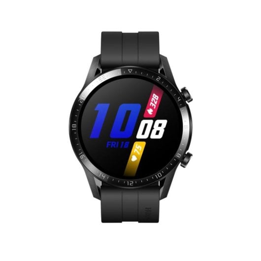 Huawei Watch GT 2 Bluetooth GPS 46mm AMOLED Schwarz L Wasserdicht bis 5 ATM Pulssensor