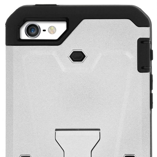 Avizar Funda Protectora Plateada Antigolpes con Función Vídeo para iPhone 5 / iPhone 5S / iPhone SE