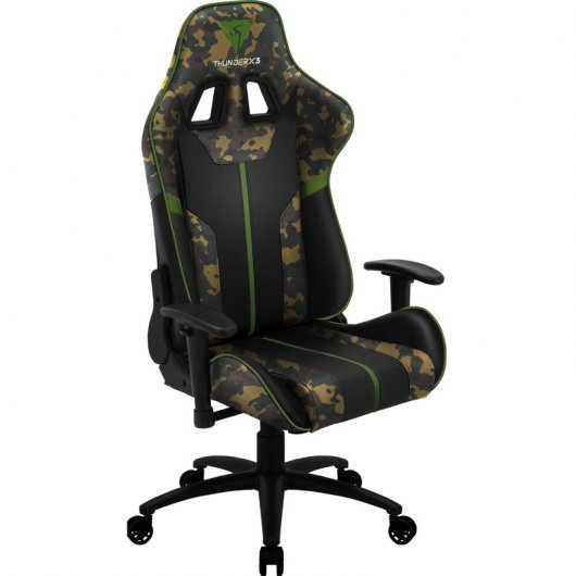 ThunderX3 BC3 Camo Silla Gaming Camuflaje Verde/Marrón