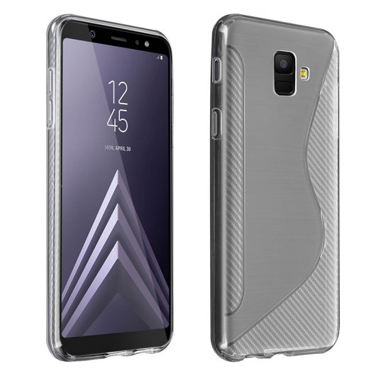 Avizar Funda Protectora de Silicona Flexible Transparente S-Line para Samsung Galaxy S5 / Galaxy S5