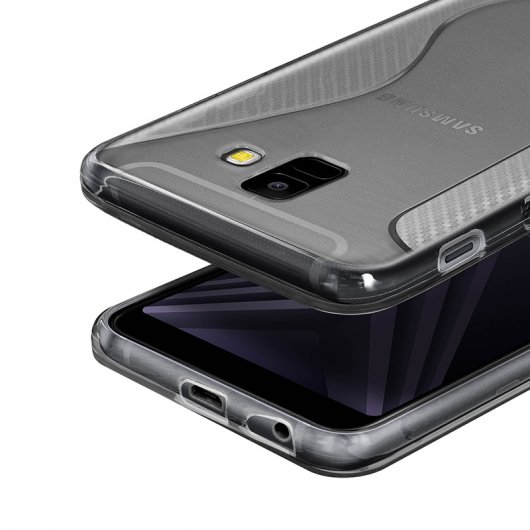 Avizar Funda Protectora de Silicona Flexible Transparente S-Line para Samsung Galaxy S5 / Galaxy S5