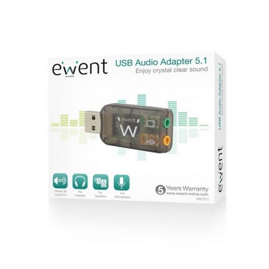 Ewent EW3751 scheda audio 5.1 canali USB