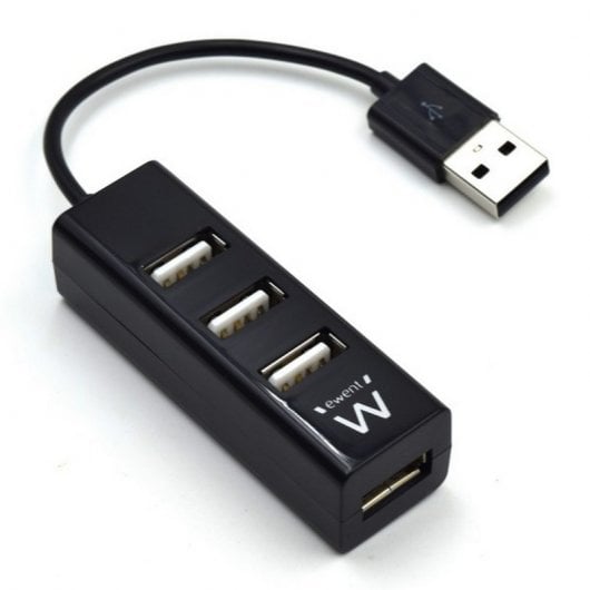 Ewent Mini-Hub 4 Puertos USB 2.0