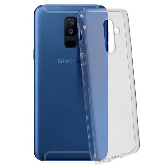 Avizar Funda Protectora de Silicona Ultrafina Transparente para Samsung Galaxy A6 Plus