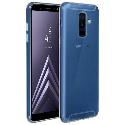 Avizar Funda Protectora de Silicona Ultrafina Transparente para Samsung Galaxy A6 Plus