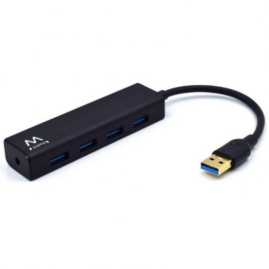 Ewent EW1136 hub di interfaccia USB 3.2 Gen 1 (3.1 Gen 1) Type-A 480 Mbit/s Nero