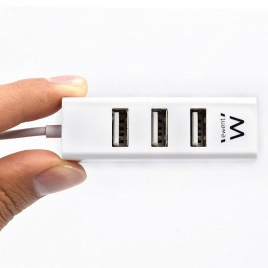 Ewent Mini-Hub 4 Porte USB 2.0 Bianco