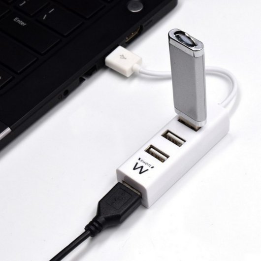 Ewent Mini-Hub 4 Porte USB 2.0 Bianco