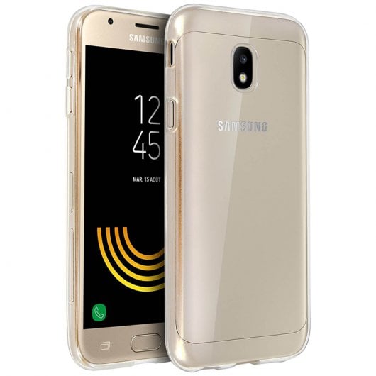 Coque de protection en silicone transparente ultra fine Avizar pour Samsung Galaxy J3 2017