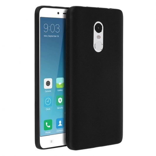 Avizar Funda Protectora de Silicona Negra Flexible para Xiaomi Redmi Note 4 / 4X