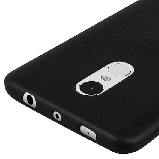 Avizar Funda Protectora de Silicona Negra Flexible para Xiaomi Redmi Note 4 / 4X