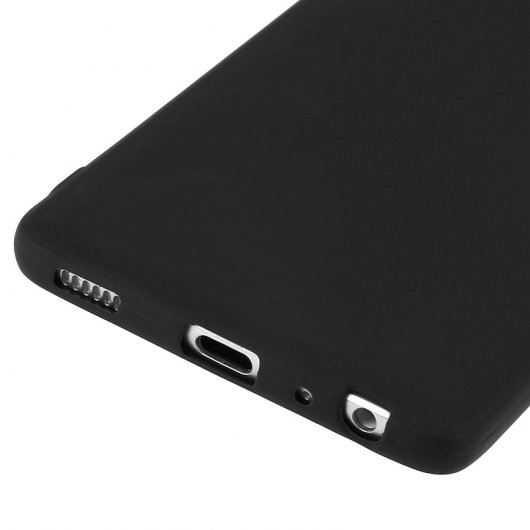 Avizar Funda Protectora de Silicona Flexible Negro Mate para Huawei P9