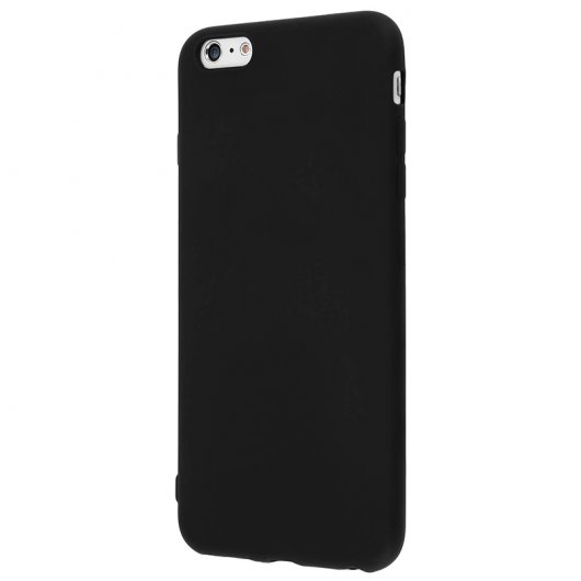 Avizar Funda Protectora de Silicona Flexible Negro Mate para iPhone 6 Plus, iPhone 6S Plus