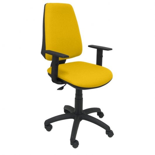 Piqueras y Crespo Elche CP Bali Silla de Oficina Brazos Regulables Ruedas Nylon Amarilla
