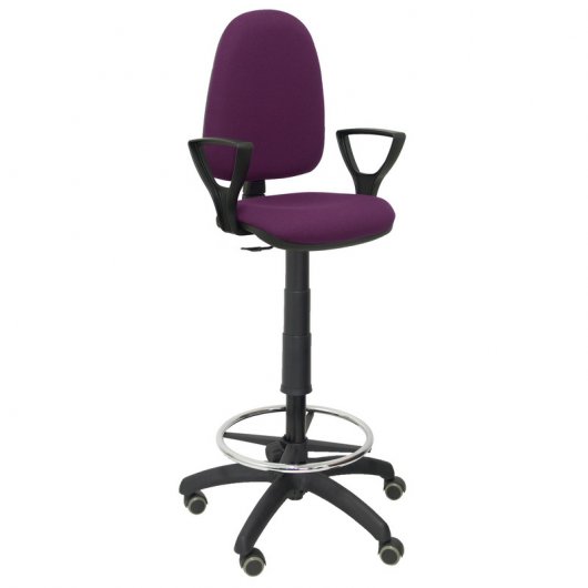 Piqueras y Crespo Ayna Bali Tabouret Bras Fixes Roues Parquet Violet