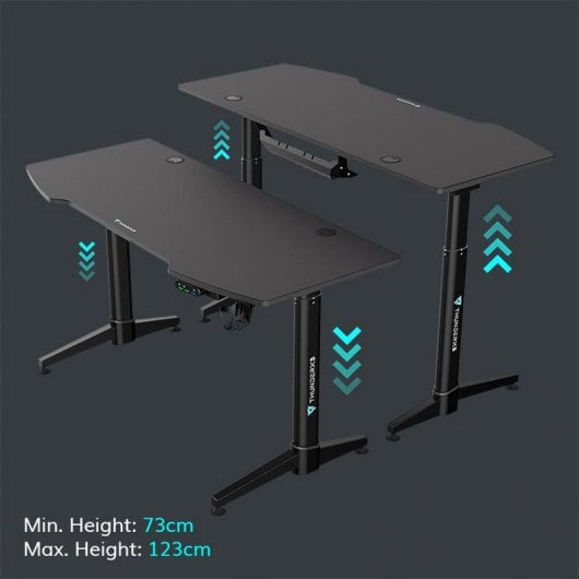 ThunderX3 ED7 Mesa Gaming Ajustável Preta