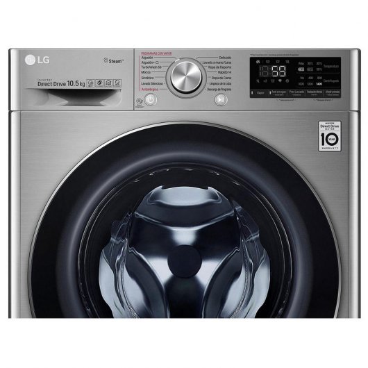 LG F4WV710P2T Lavadora de Carga Frontal 10.5Kg A+++ Acero Inoxidable