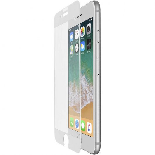 Belkin ScreenForce TemperedCurve Protector Cristal Templado Bordes Curvos Blancos para iPhone 6/7/8